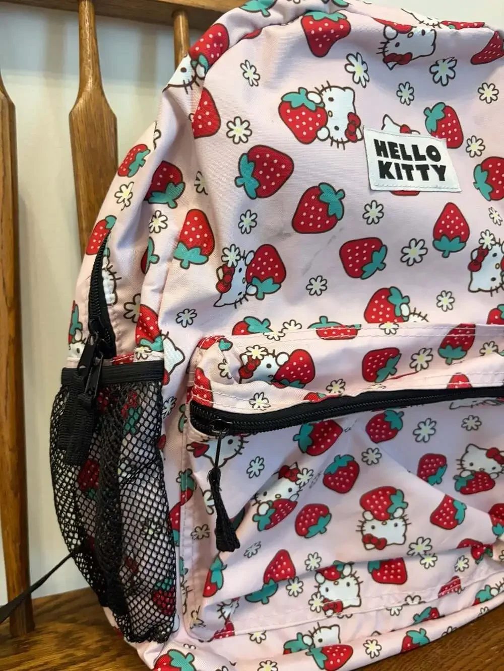 Hello Kitty 16-Inch Backpack with Strawberry All-Over Print